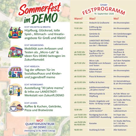 Sommerfest Programm